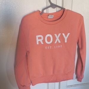 Roxy Peach Logo Pullover Sweatshirt